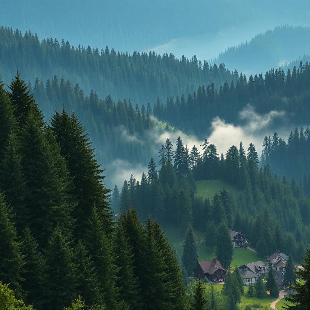 Vosges fir forest near Éloyes