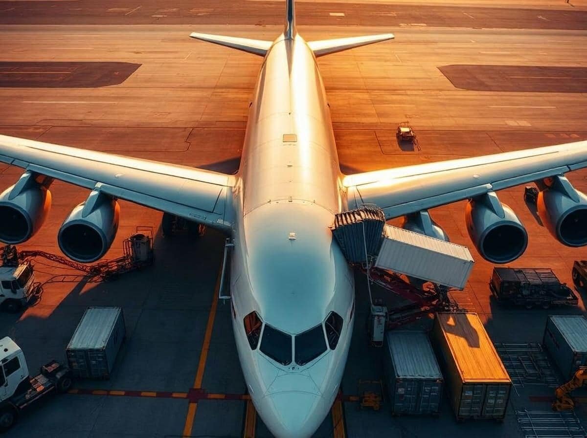 Transport aérien de fret international, import et export de marchandises